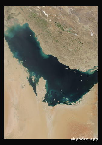The Earth on 7 April 2007 · Persian Gulf