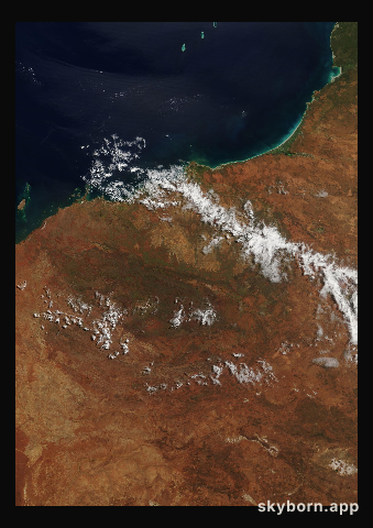 The Earth on 10 April 2007 · Pilbara, Western Australia