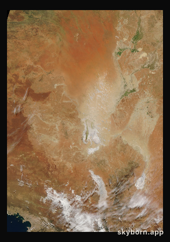 The Earth on 14 April 2007 · Lake Eyre, Australia