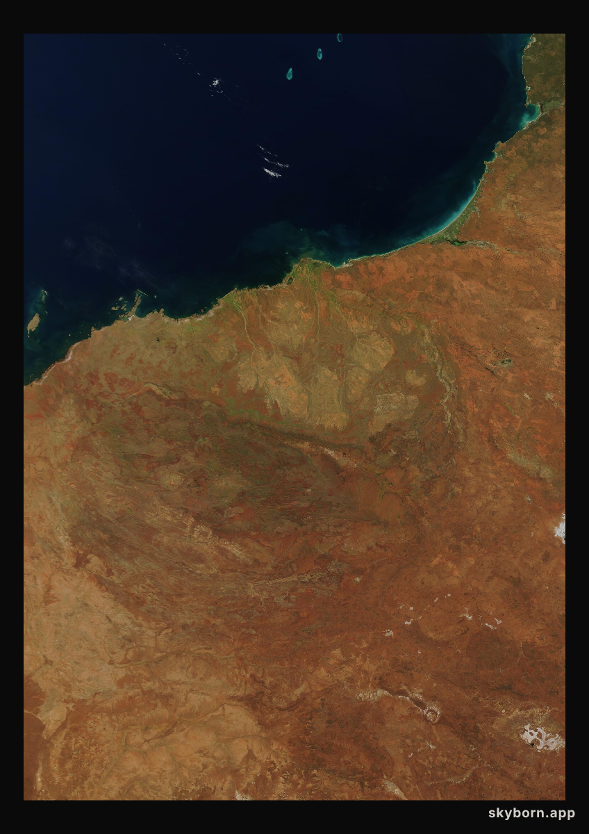 The Earth on 16 April 2007 · Pilbara, Western Australia