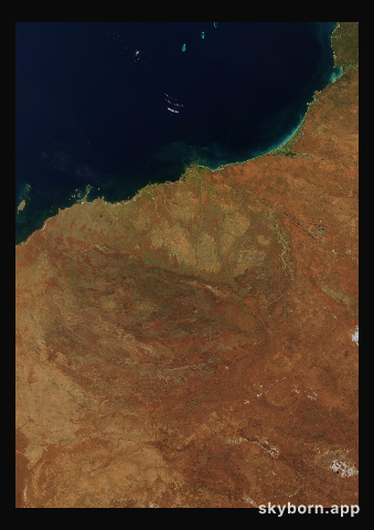The Earth on 16 April 2007 · Pilbara, Western Australia