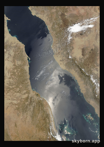 The Earth on 18 April 2007 · Red Sea