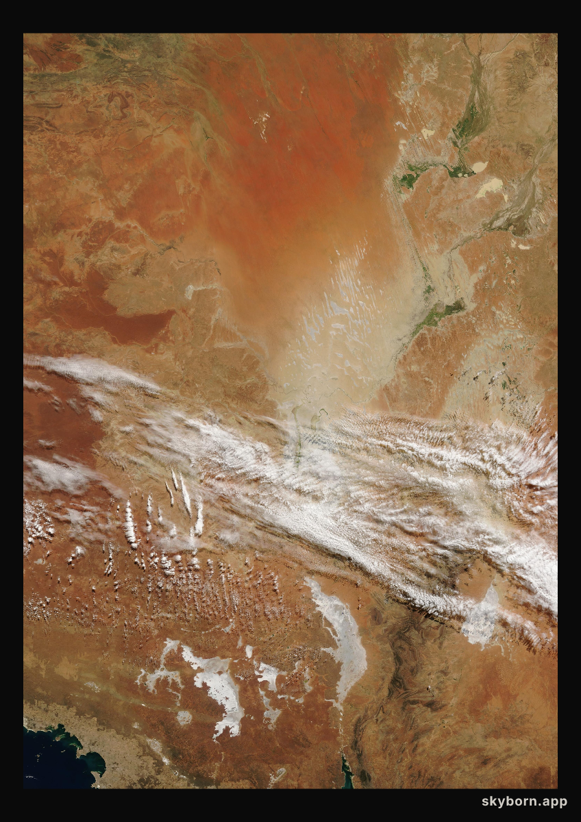 The Earth on 19 April 2007 · Lake Eyre, Australia