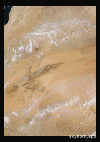 The Earth on 20 April 2007 · Eye of the Sahara, Mauritania
