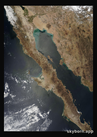 The Earth on 21 April 2007 · Baja California