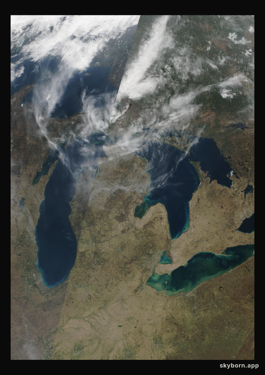 The Earth on 22 April 2007 · Great Lakes