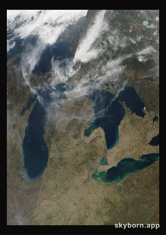 The Earth on 22 April 2007 · Great Lakes