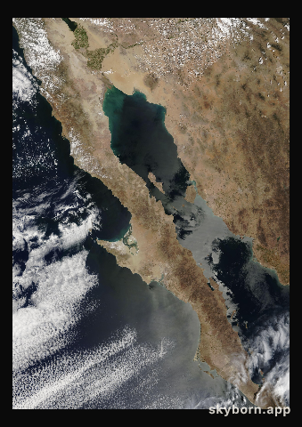The Earth on 23 April 2007 · Baja California