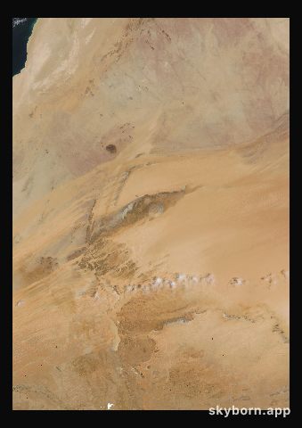 The Earth on 25 April 2007 · Eye of the Sahara, Mauritania
