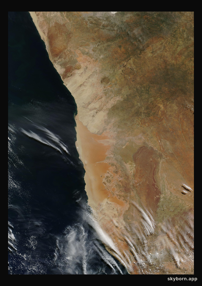 The Earth on 28 April 2007 · Namib Desert