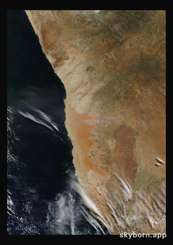 The Earth on 28 April 2007 · Namib Desert