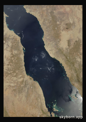 The Earth on 29 April 2007 · Red Sea