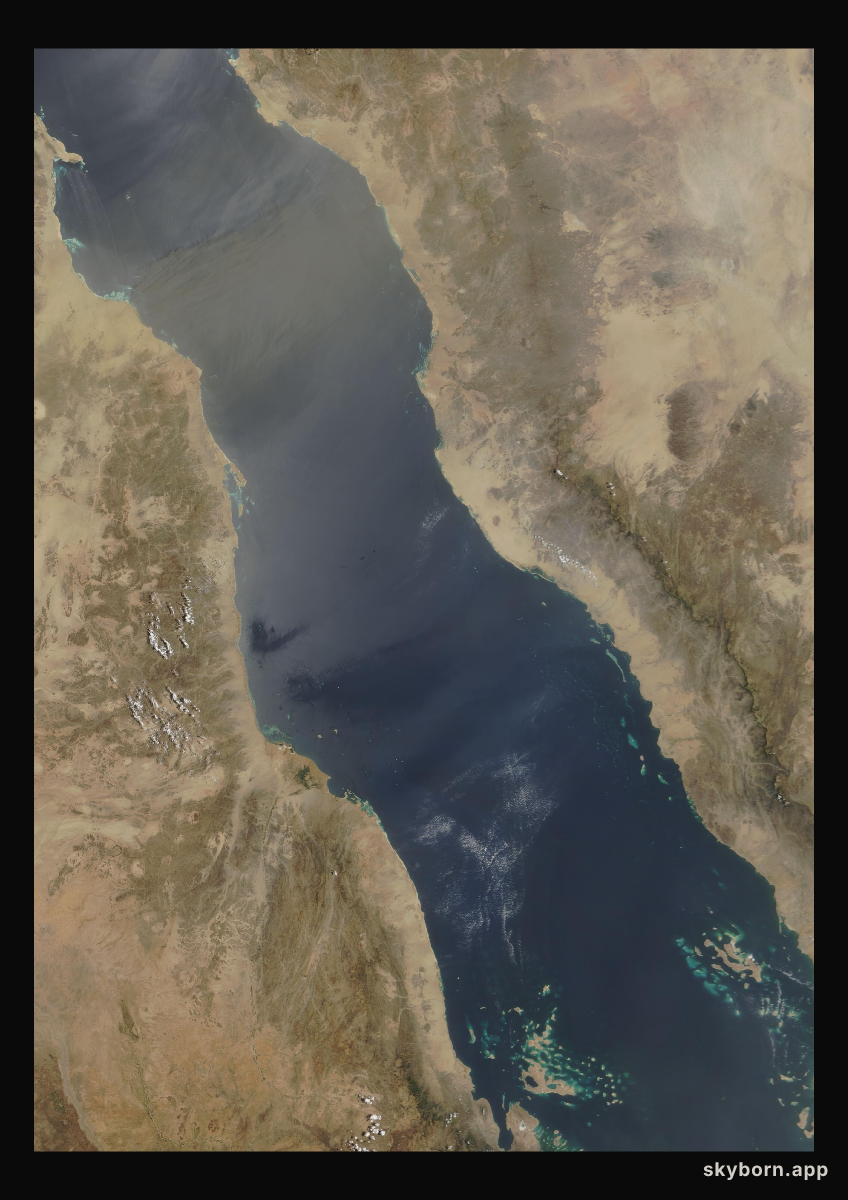 The Earth on 2 May 2007 · Red Sea
