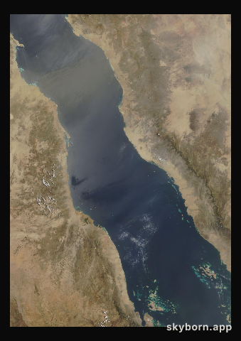 The Earth on 2 May 2007 · Red Sea