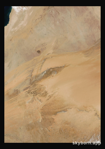 The Earth on 4 May 2007 · Eye of the Sahara, Mauritania