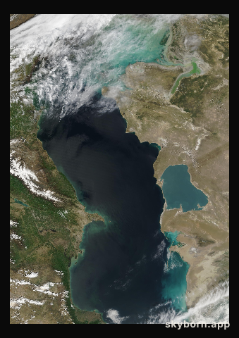 The Earth on 6 May 2007 · Caspian Sea