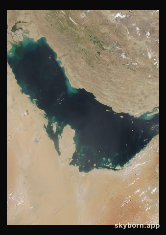 The Earth on 9 May 2007 · Persian Gulf