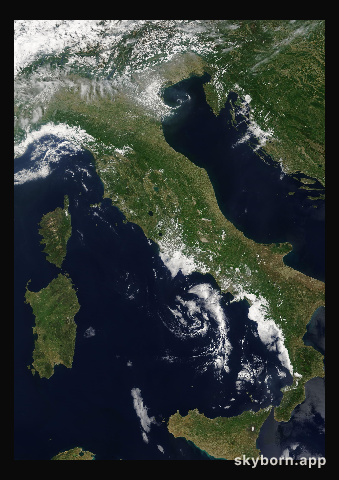 The Earth on 11 May 2007 · Italy and the Adriatic