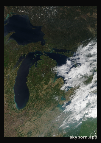 The Earth on 12 May 2007 · Great Lakes