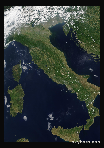 The Earth on 13 May 2007 · Italy and the Adriatic