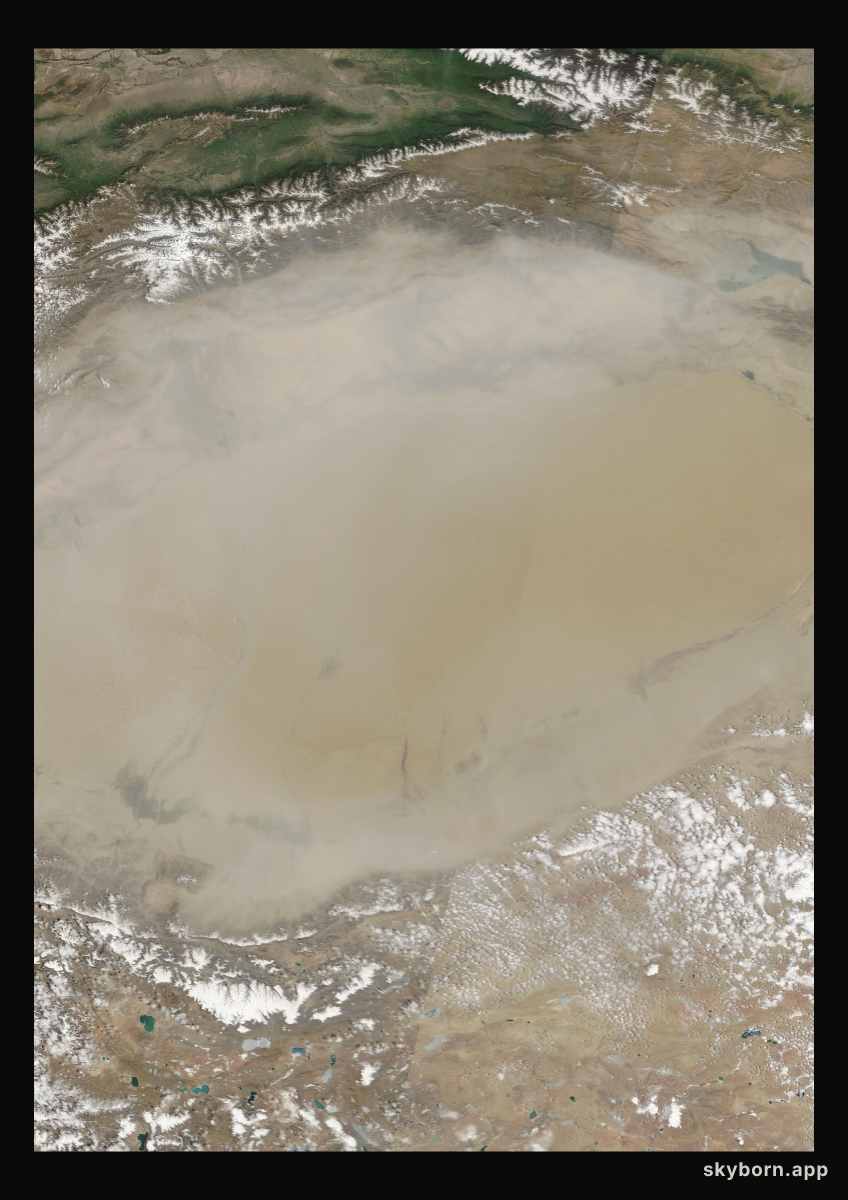 The Earth on 15 May 2007 · Taklamakan Desert