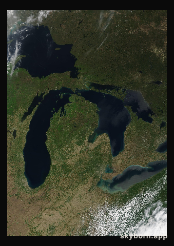 The Earth on 18 May 2007 · Great Lakes