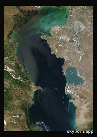 The Earth on 22 May 2007 · Caspian Sea