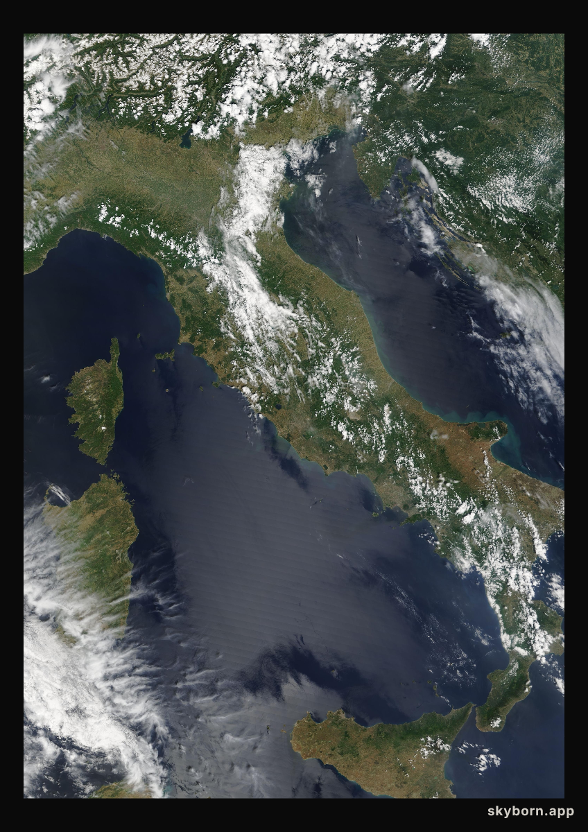 The Earth on 23 May 2007 · Italy and the Adriatic