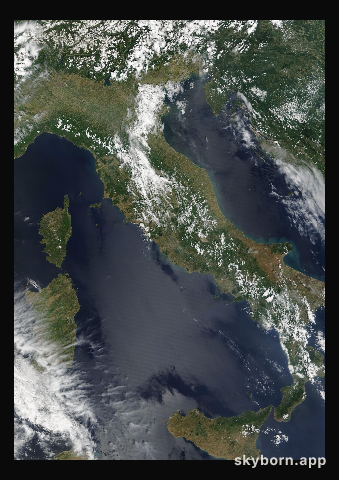 The Earth on 23 May 2007 · Italy and the Adriatic