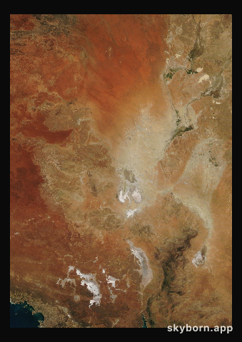 The Earth on 24 May 2007 · Lake Eyre, Australia