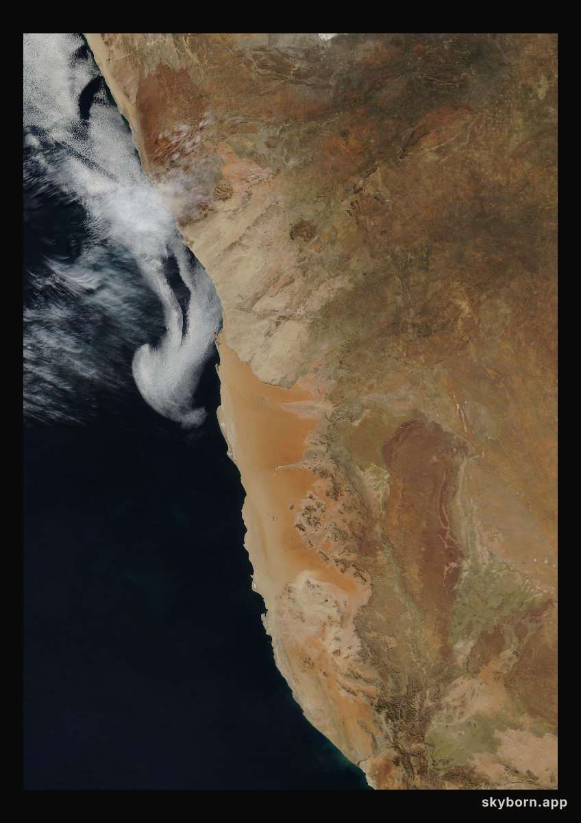 The Earth on 26 May 2007 · Namib Desert