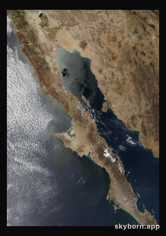 The Earth on 30 May 2007 · Baja California