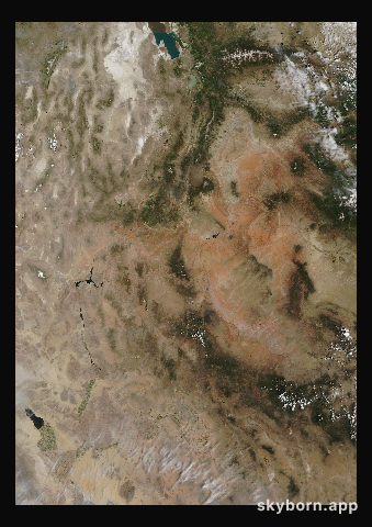 The Earth on 1 June 2007 · Colorado Plateau