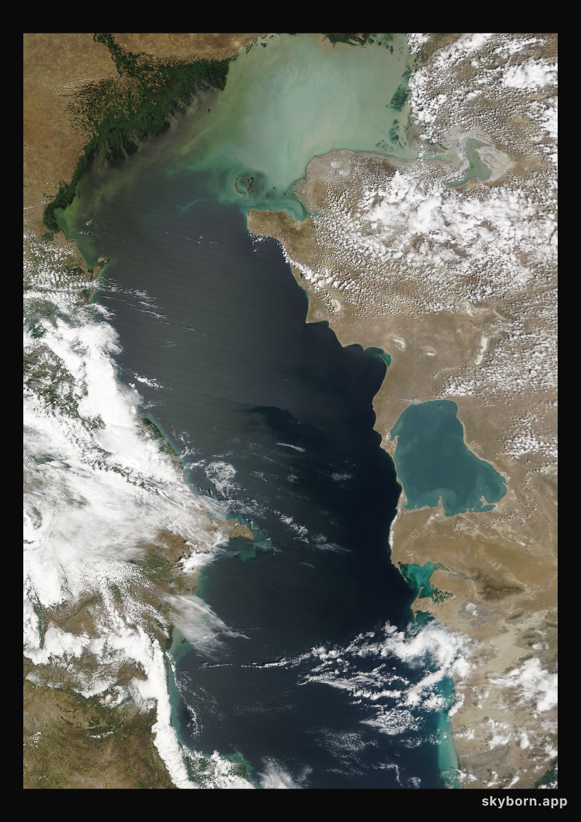 The Earth on 7 June 2007 · Caspian Sea