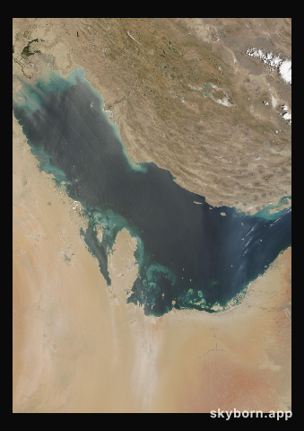 The Earth on 11 June 2007 · Persian Gulf
