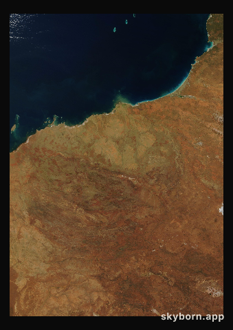 The Earth on 12 June 2007 · Pilbara, Western Australia