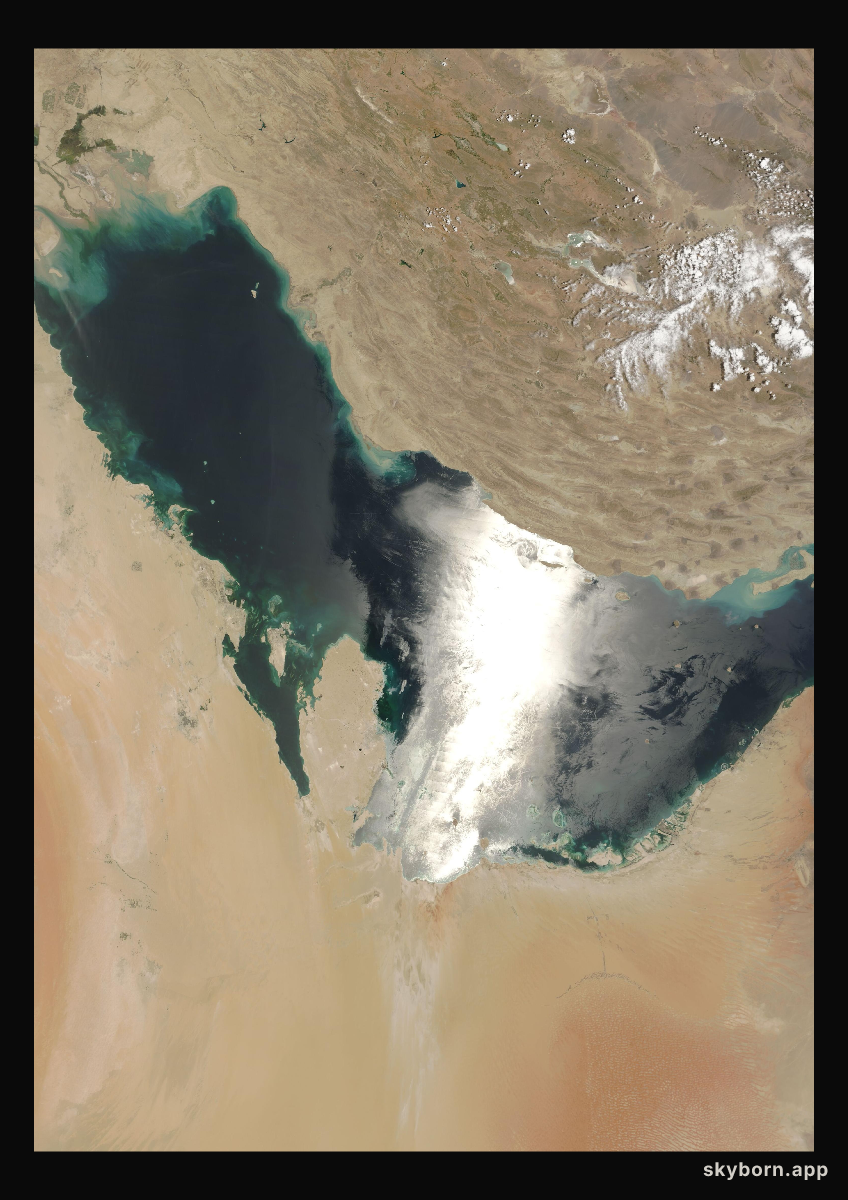 The Earth on 13 June 2007 · Persian Gulf