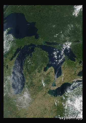The Earth on 14 June 2007 · Great Lakes
