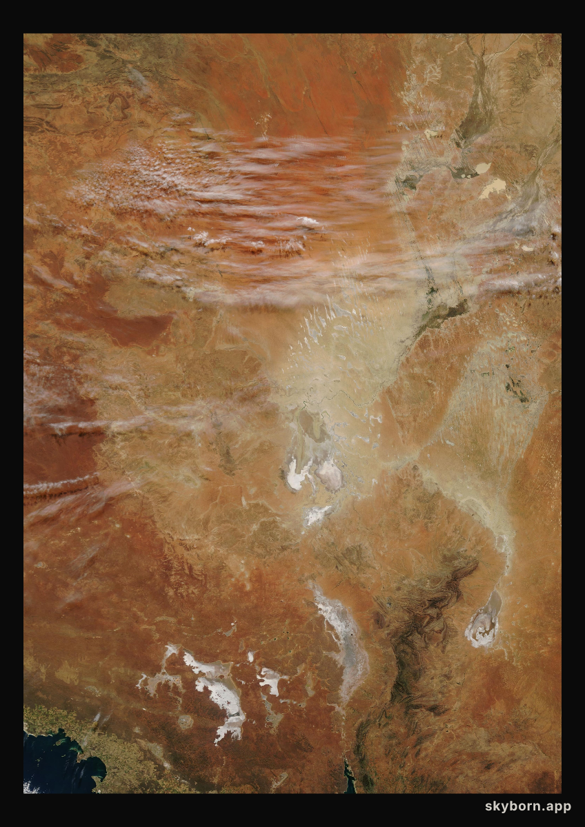 The Earth on 15 June 2007 · Lake Eyre, Australia