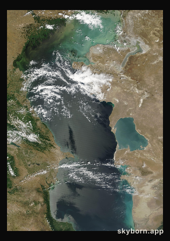 The Earth on 16 June 2007 · Caspian Sea