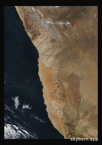 The Earth on 18 June 2007 · Namib Desert