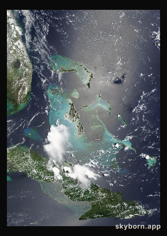 The Earth on 25 June 2007 · Bahamas