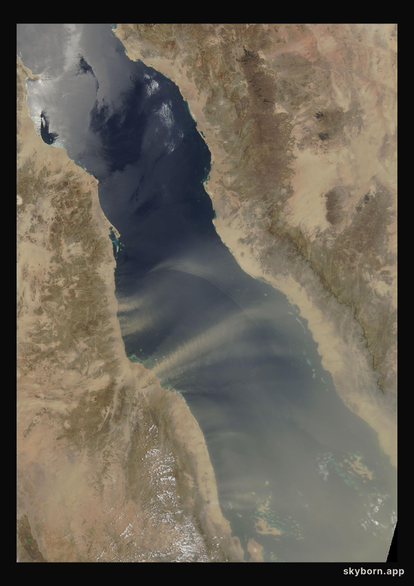 The Earth on 26 June 2007 · Red Sea