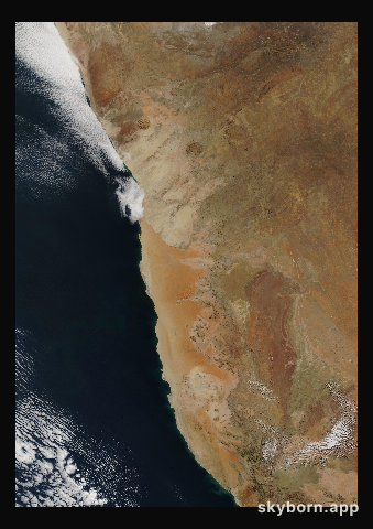 The Earth on 1 July 2007 · Namib Desert