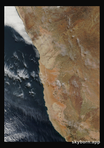The Earth on 8 July 2007 · Namib Desert