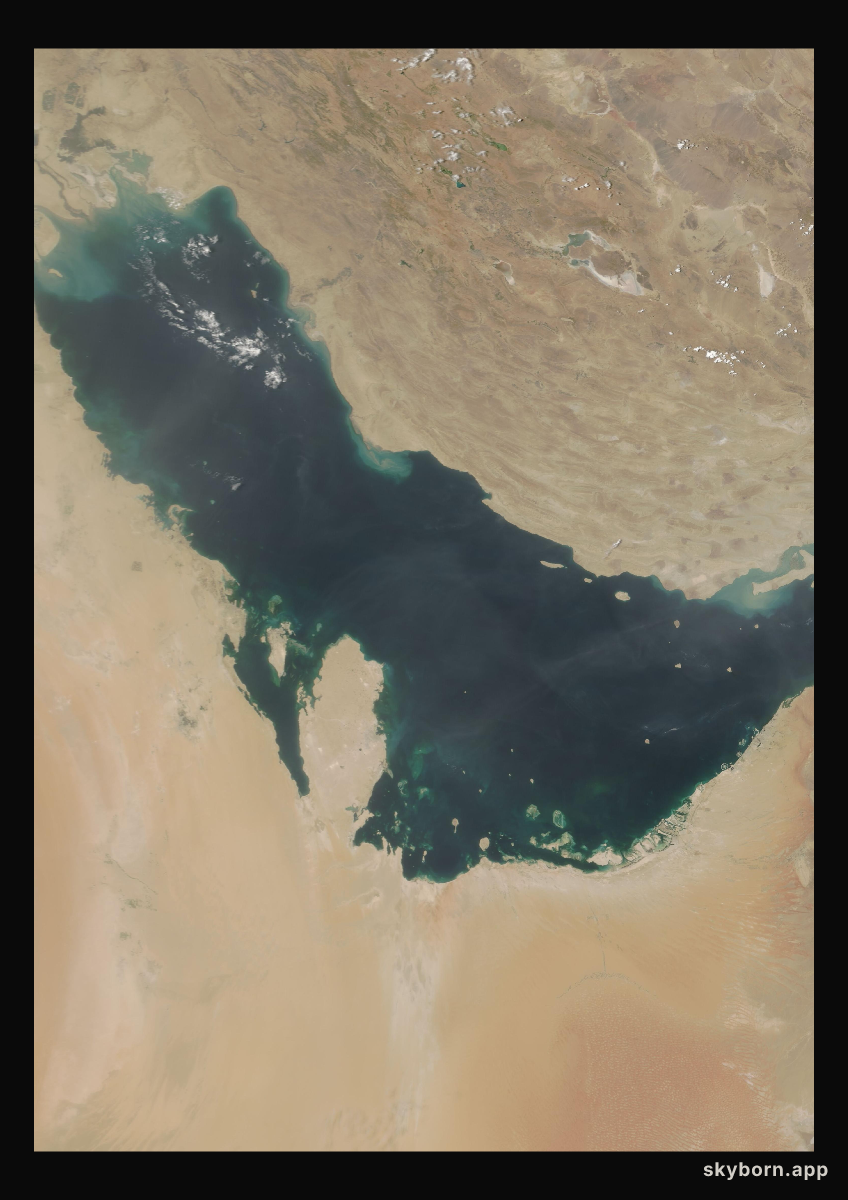 The Earth on 12 July 2007 · Persian Gulf