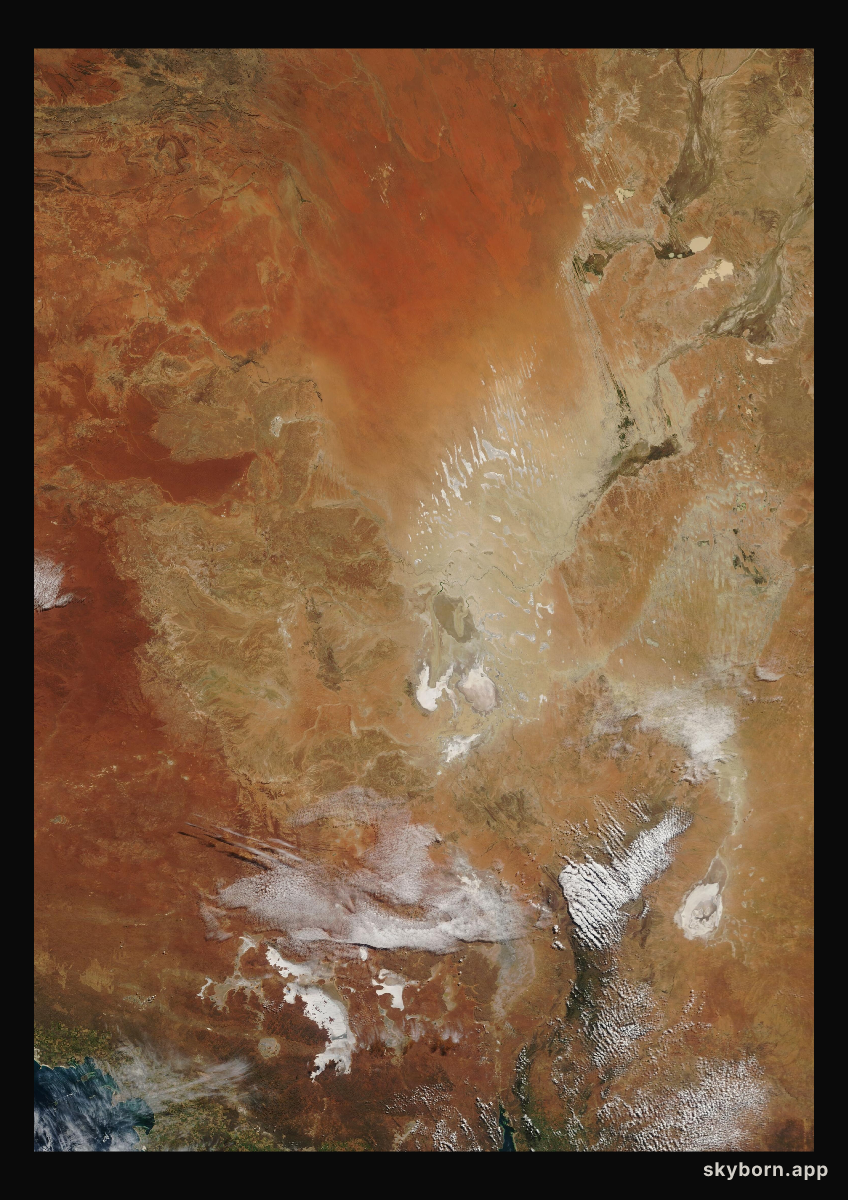 The Earth on 13 July 2007 · Lake Eyre, Australia