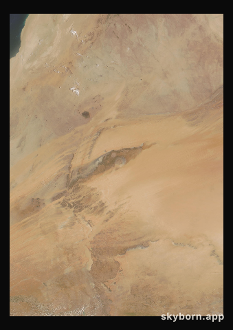 The Earth on 21 July 2007 · Eye of the Sahara, Mauritania