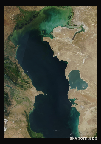 The Earth on 26 July 2007 · Caspian Sea