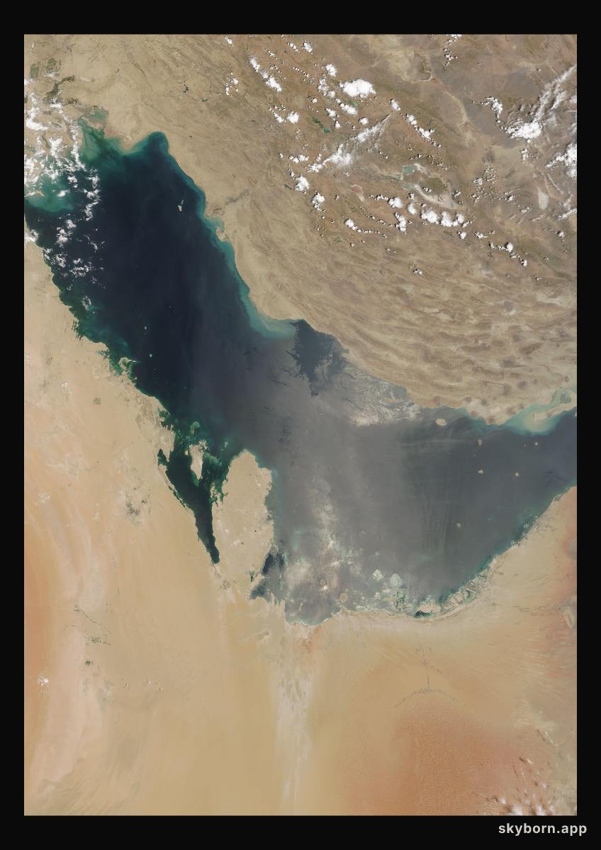 The Earth on 31 July 2007 · Persian Gulf